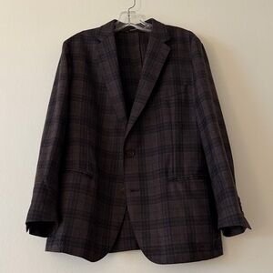 Porto Bespoke Portugal wool plaid sportcoat blazer jacket